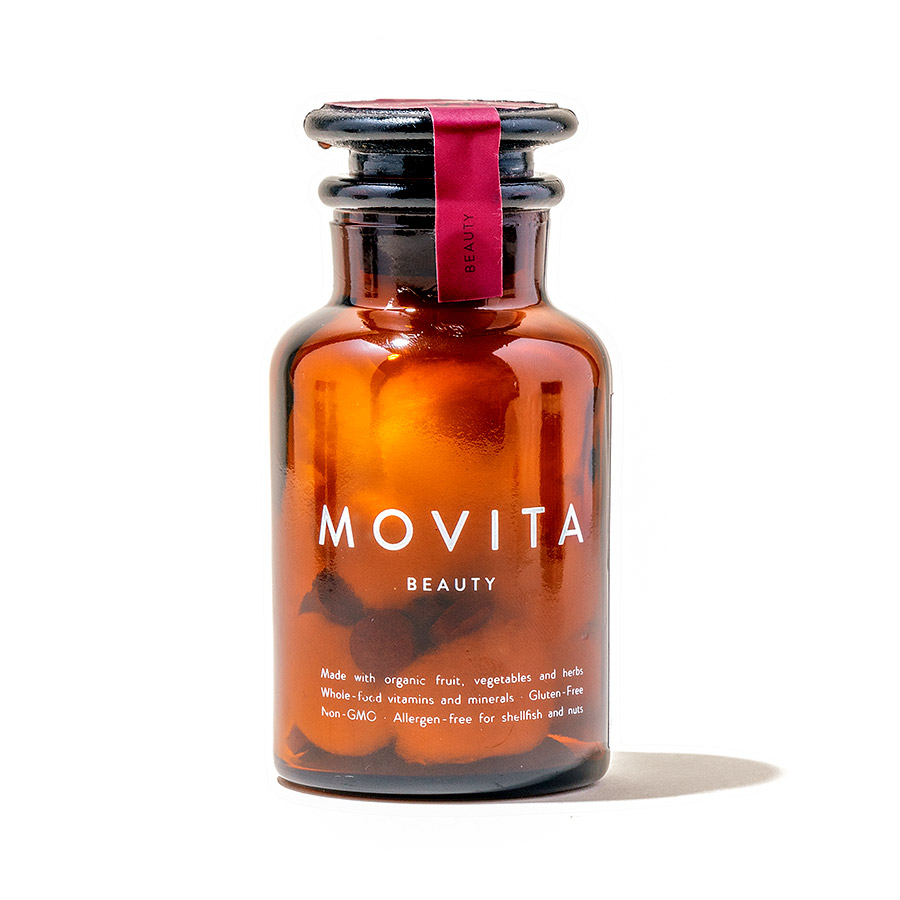 Beauty Vitamin Bottle for Hair, Skin & Nails - Movita Organics Beauty Vitamin Bottle for Hair, Skin & Nails - Movita Organics